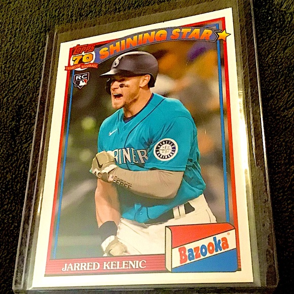 Jarred Kelenic 2021 Topps Bazooka 70 Years Shinning Stars Rookie Card